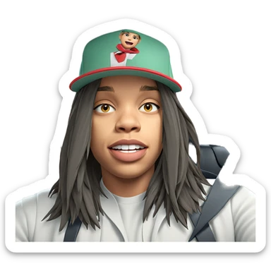 stylish boy in car interior sticker