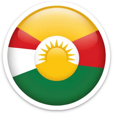Kurdish flag sticker