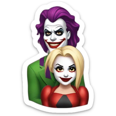 Joker and Harley Quinn  sticker
