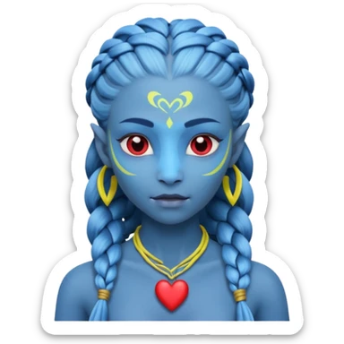 na'vi with heart eyes sticker