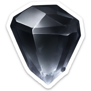 Black quartz crystal  sticker