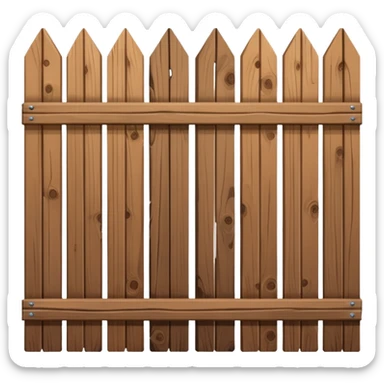 brown Fence sticker