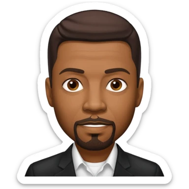 Keith Sweat (b.1961) with dark brown hair sticker