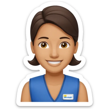 Walmart cashier sticker