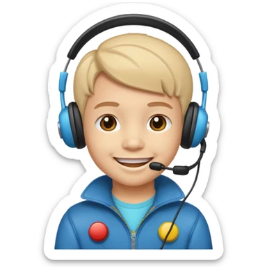 Retro Arcade Kid sticker