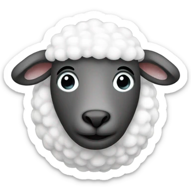 plush sheep toy sticker