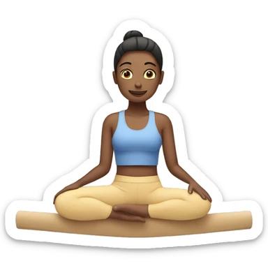 Person doing Pilates  sticker