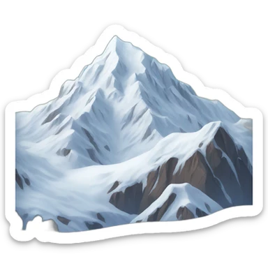 snowy mountain sticker
