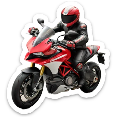 Ducati wheeling sticker