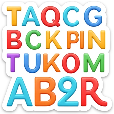 Turkish Alphabet sticker