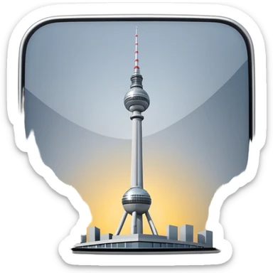 berlin TV tower sticker