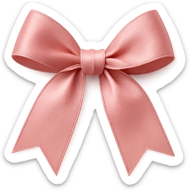 pink Valentine bow. remove background sticker