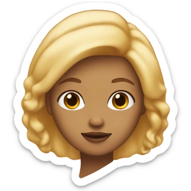 blonde andginger girl sticker