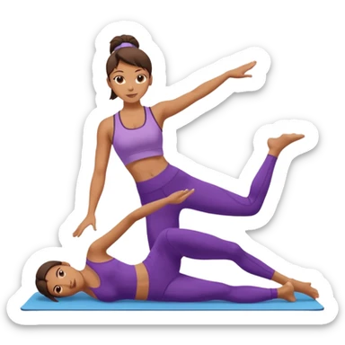 pilates girl sticker