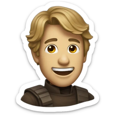 Character Star Wars who laughs  sticker
