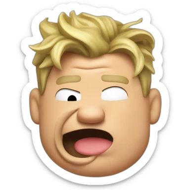 gordon ramsay puking sticker