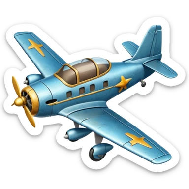 small size plane old town sticker