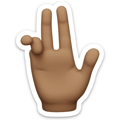 Letter A gang sign sticker