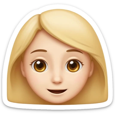 I want an emoji like of hapiness with love calm eyes and cute and with aaa i finally did it moment feeling sticker