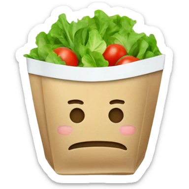 sachet de salade sticker