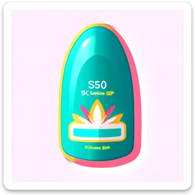 Aesthetic SPF 50 cream sticker