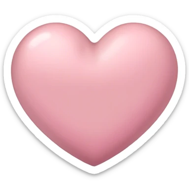 Grayish pink heart sticker