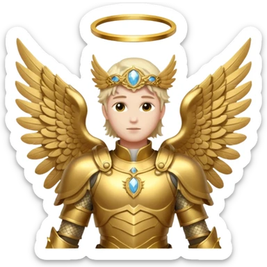 Aesthetic biblical archangel  sticker