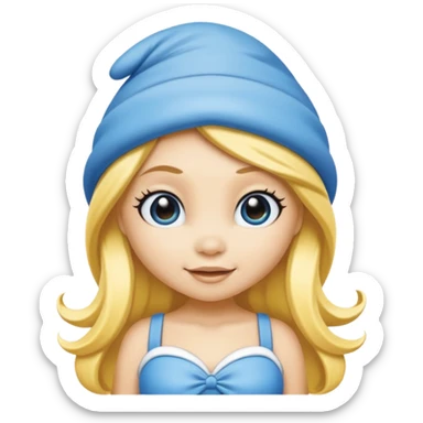 Smurfette sticker