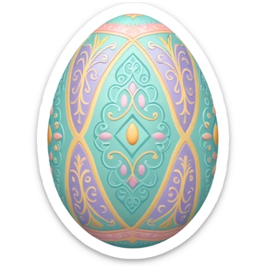 decorative Easter egg sticker