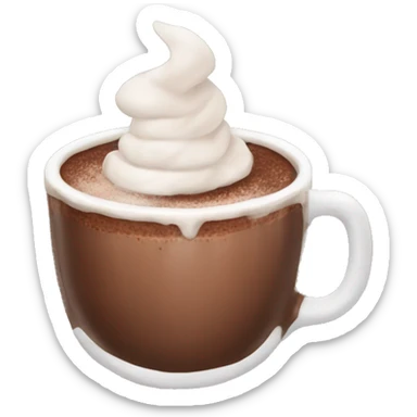 Aesthetic hot chocolate  sticker