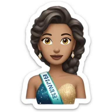 Miss universe sticker