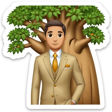 Baobab tree rich millionare sticker