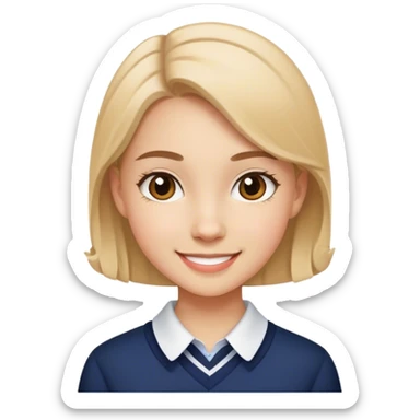 Girly and preppy sticker