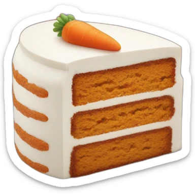 Carrot cake sticker