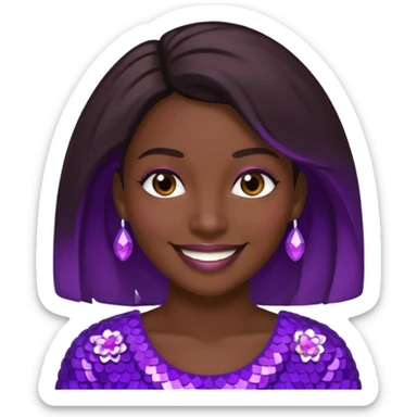 Paillete voilette sticker