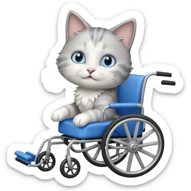 cat wheelchair sticker