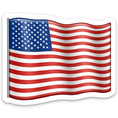 American Flag sticker