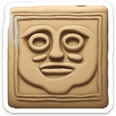 An ancient clay tablet sticker