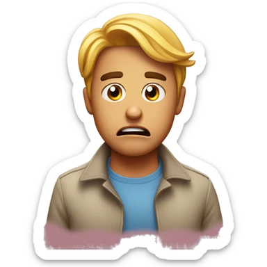 shocked and disgusted emoji  sticker