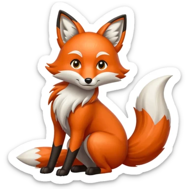 seven tails fox sticker