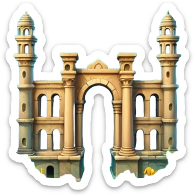 The Lost Island of Atlantis sticker
