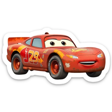 lightning mcqueen old sticker