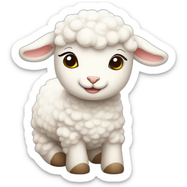 cute lamb sticker