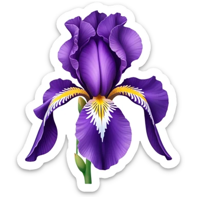 iris flower sticker