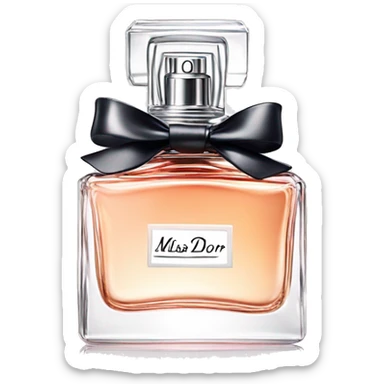 Miss dior perfume sticker