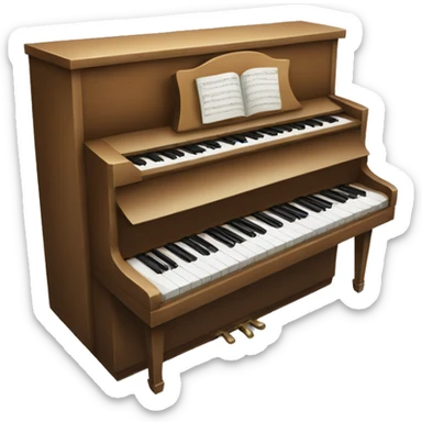 piano sticker