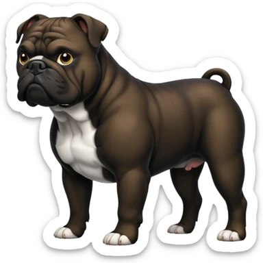 black bulldog Y3 sticker