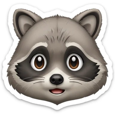 
the raccoon is crying sticker