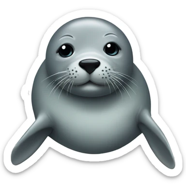 Seal with a bow sticker