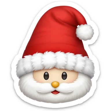 christmas hat for a website log sticker